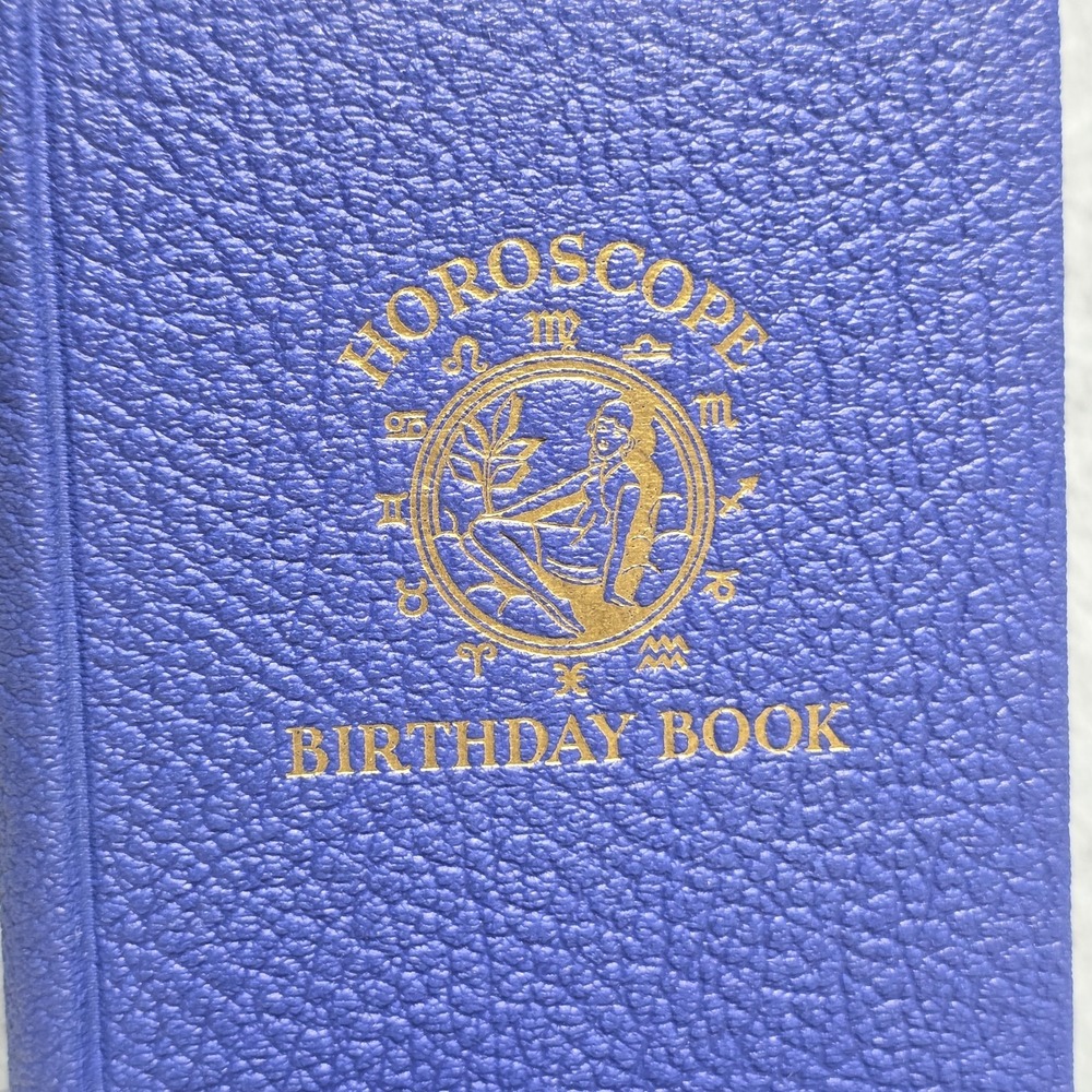 Cupples & Leon Co. Horoscope Birthday Book Special Binding Gold Stamped w/ Box - Picture 2 of 14